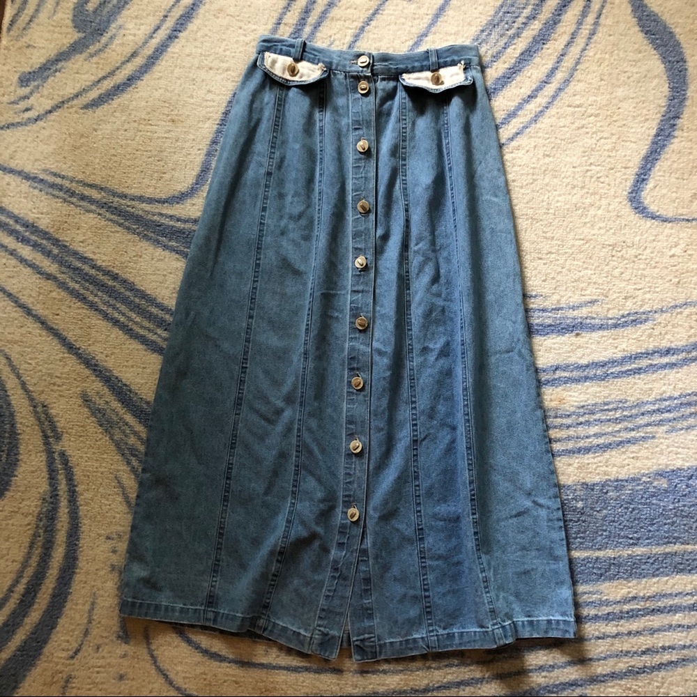 Vintage Prairie Girl Maxi Skirt
